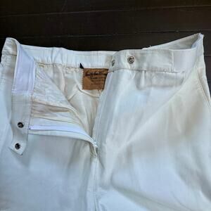 Vintage Judith Ann Creations White Leather Pants High Rise Cropped #classiccore